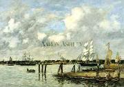 Eugene Boudin Lameuse a Rotterdam Sweden oil painting reproduction